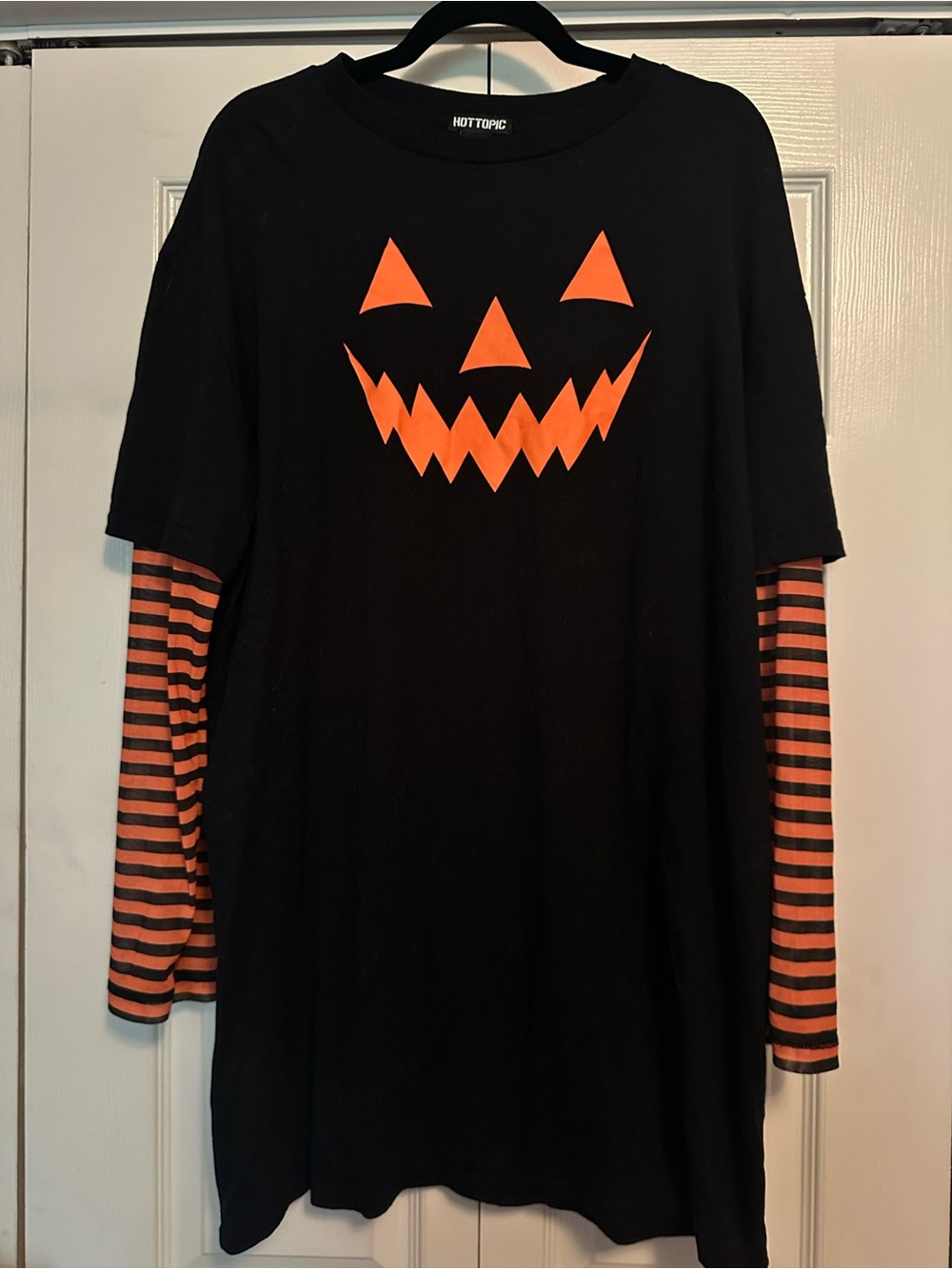 Hot Topic Halloween Jack o lantern tee shirt dress